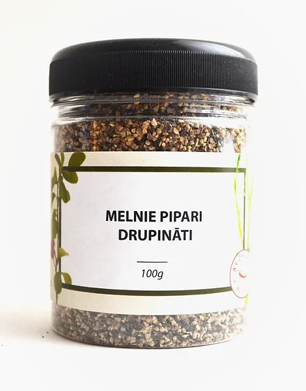 Melnie pipari drupināti